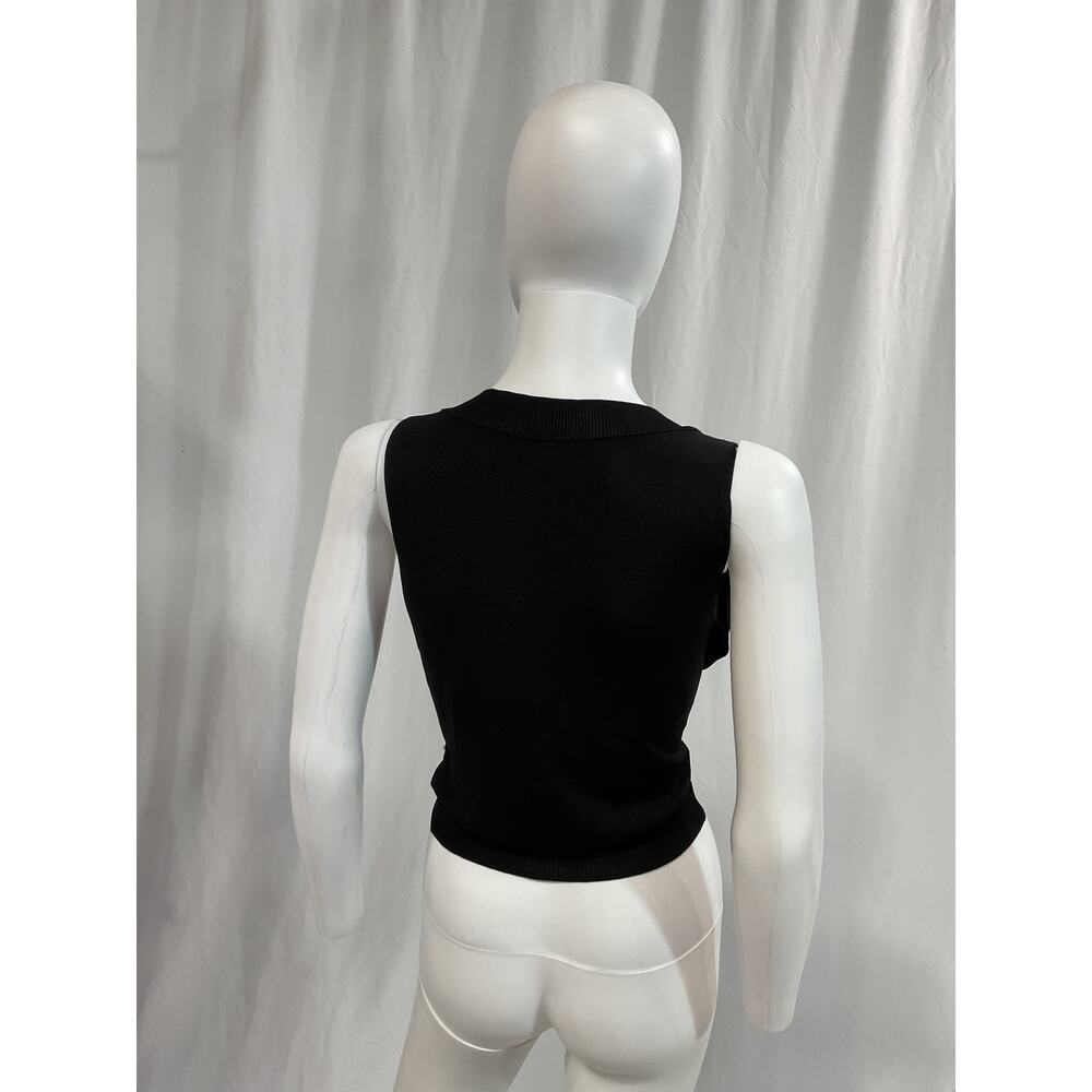 Aya Muse Black Wrap Top - Picture 3 of 5